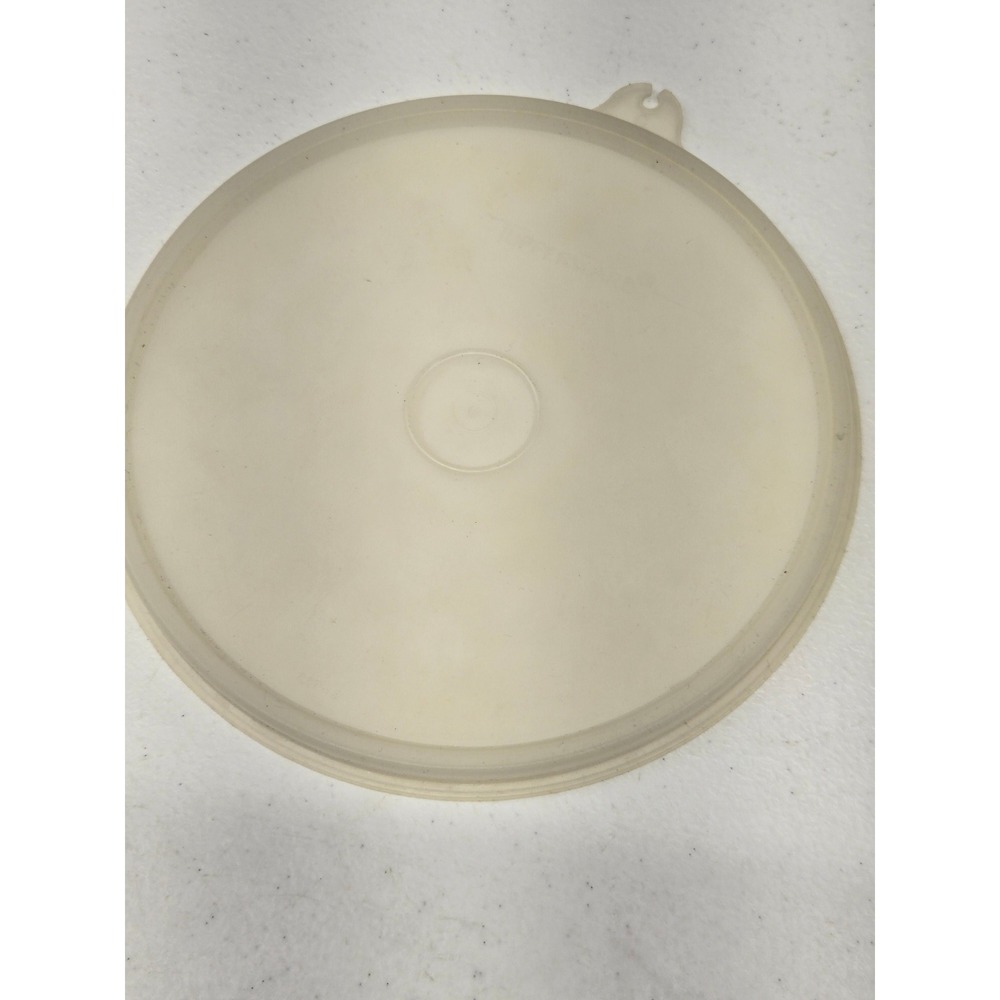 Tupperware Replacement Seal Lid 227-2 Round Sheer White Vintage Storage Part